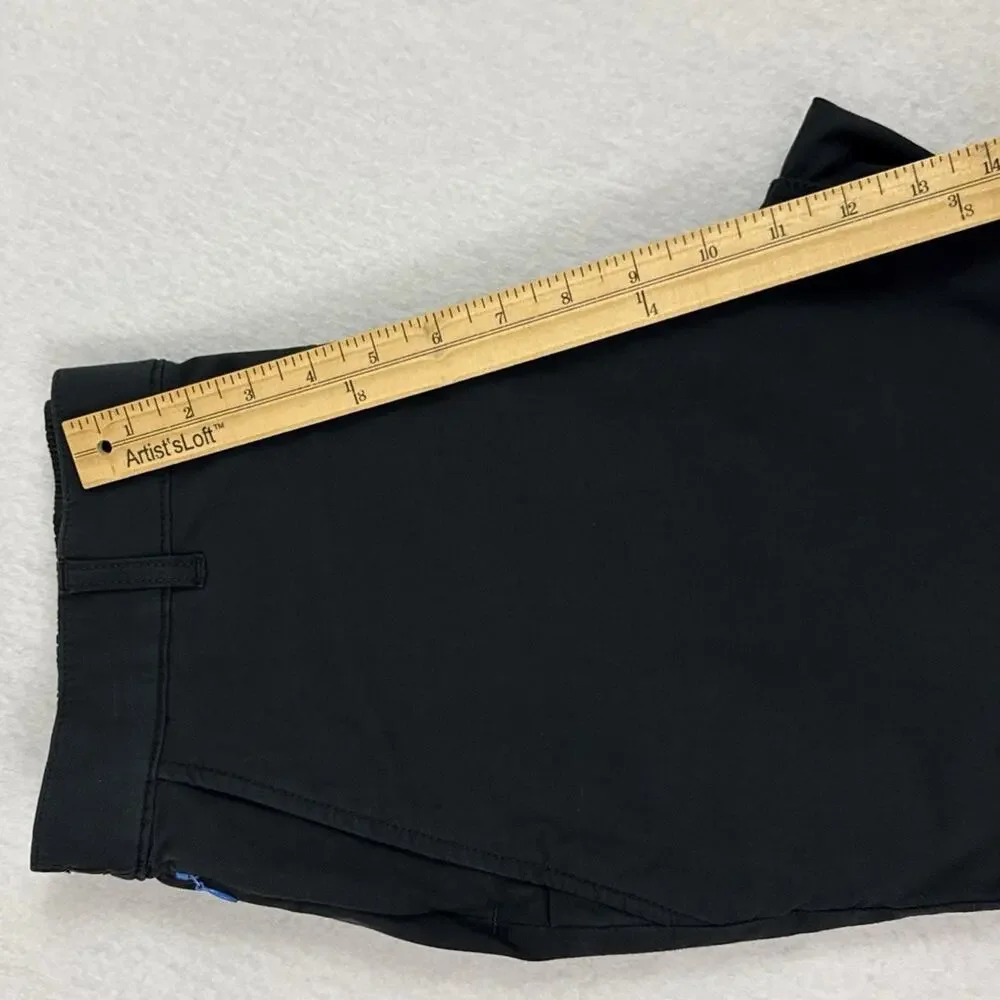 Mugsy Travelers Shorts Mens 34 Black Stretch Casual Performance Shorts